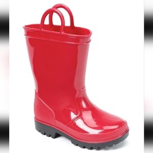 Skadoo | Red Shiny Rain Boot - Toddler Kids 12